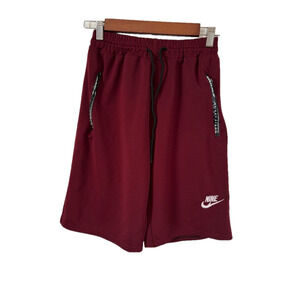 Nike Boys M/L Super Hero Mode Activating Elastic Waist Maroon Basketball Shorts